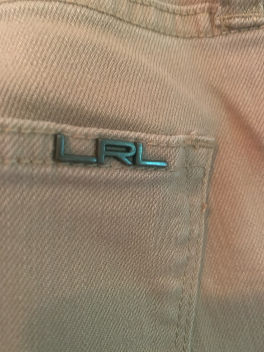 Lauren Jean Co. Ralph Lauren. Modern Straight Tan Jeans - Picture 3 of 10